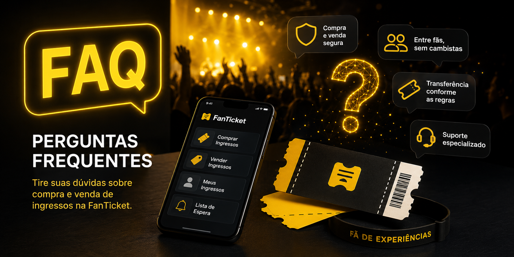 Perguntas Frequentes sobre Compra e Venda de Ingressos | FanTicket